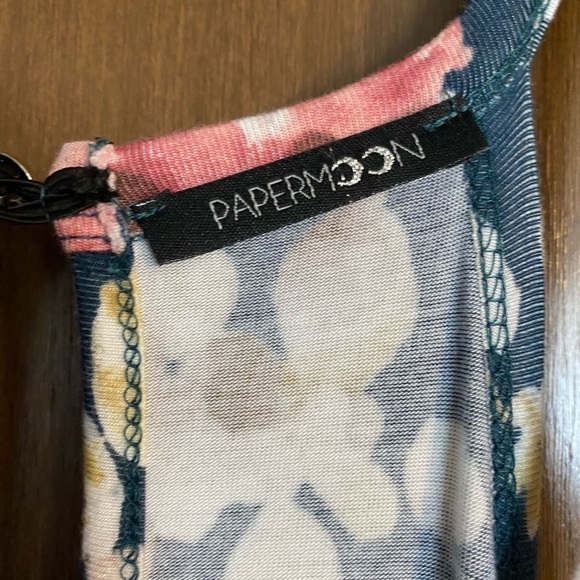 Paper Moon Blue Floral Halter Maxi Dress - Picture 4 of 4